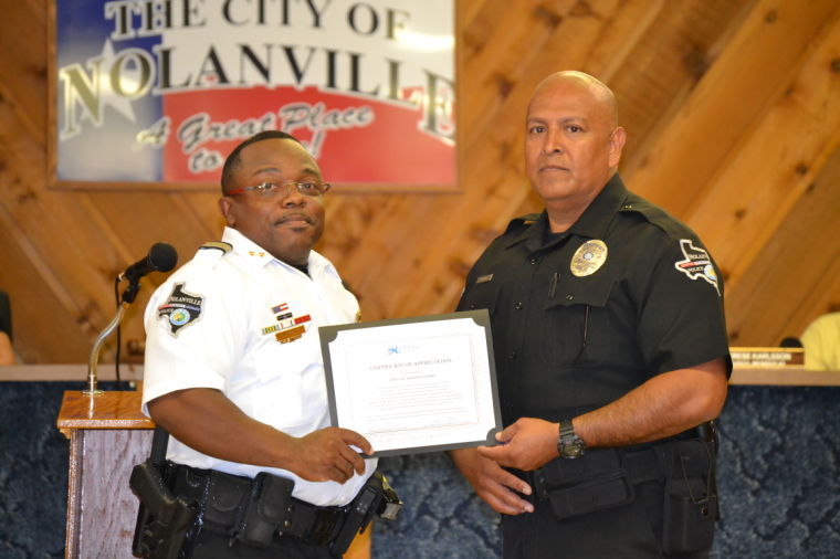 Police officer honored